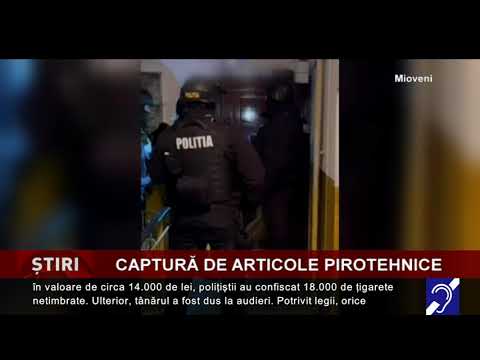 Captură de articole pirotehnice