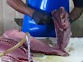 Tuna Butchered In Fish Market