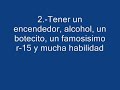 ¿como hacer una bomba casera?
