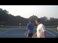 Mikhail Youzhny and Dmitry Tursunov Practicing at Legg Mason 2009