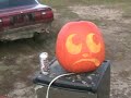 ford car airbag blows up a pumpkin real GOOD!!