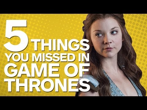IN - SPOILERS. It's hard to keep up with all the deaths, names, and conspiracies. Here are some cool things in
