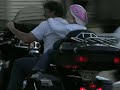 Cali Rides on a Harley