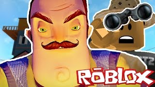 HELLO NEIGHBOR IN ROBLOX! | SNEAKING INSIDE THE HOUSE!