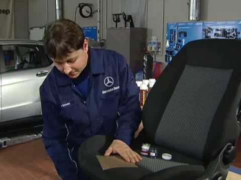 how to repair cigarette burn in car seat