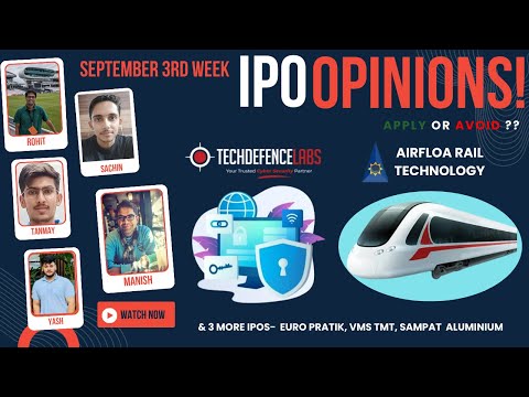 Airfloa, TechD, Euro Pratik & other September 3rd Week IPOs : Apply/Avoid? Primary Market Chatter