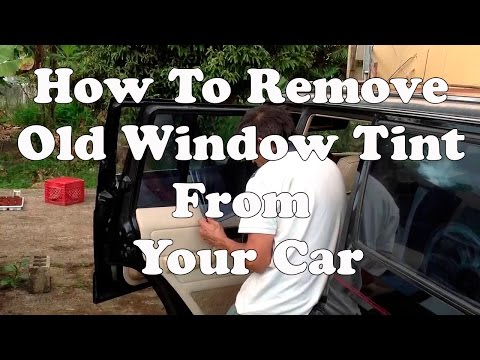 how to remove auto window tint
