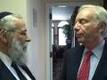 Senator Joe Lieberman Talking about his Town Hall Meeting with Rabbi Sholom Dovber Lipskar