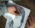 I am drawing Charlize Theron - karakalem portre