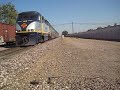 Amtrak San Joaquin #715 arrives into MCD with engineer Carl at his best!
