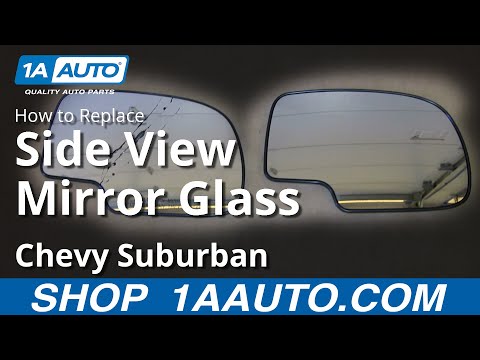 How To Install Fix Broken Mirror Glass 2000-06 Chevy SIlverado Suburban Tahoe