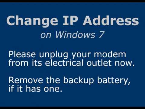 how to change my ip address