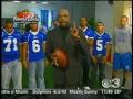 Sterling Football team on CBS-3 TV with Beasley Reese