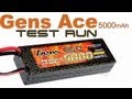 Gens Ace 5000mAh 40C 7.4V Lipo Battery Test