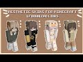 View 13 Template Aesthetic Downloadable Aesthetic Minecraft Skins Layout