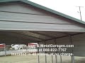 A-Frame Carport with Horizontial Roofing and Gable End
