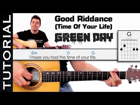 Aprende GREEN DAY - Good Riddance Time Of Your Life en guitarra acordes y arpegios