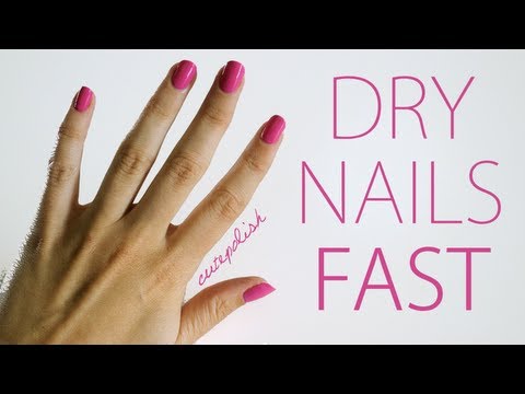 how to make nail polish dry faster