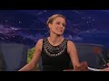 and she may or may not have stolen her neighbors' bb&b coupons more than once. more conan @ http://teamcoco.com/video.