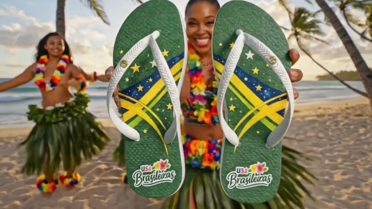 USA Brasileiras - O ano perfeito, do nosso jeito. Chinelos Brasileiros.