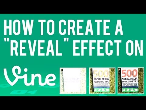 how to do special effects on vine