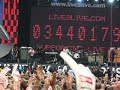 Bob Geldof singing at Live 8