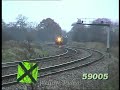 Recorded on a murky afternoon during the period of disruption following the Hatfield Crash. Featuring 59005 60011 60040 60088 66005 66159. I don't know 59005's working as the line west of Westbury had been closed for repairs that morning and train timings were all over the place!