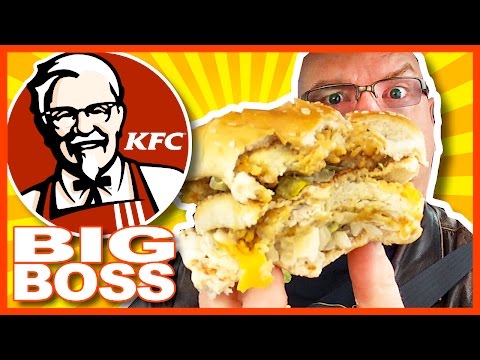 KFC ★ BIG BOSS ★ Sandwich and BigBox Review + Drive Through Test