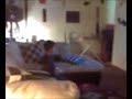 My nephew playing the Wii