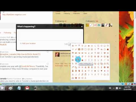 how to emoticons on twitter