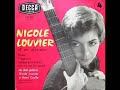 chanson extraite du quatri�me 45 tours de nicole louvier, sorti en novembre 1958.
a la deuxi�me guitare, henri crolla.

cet enregistrement de nicole louvier n'a jamais fait l'objet d'aucune r��dition, ni en vinyls, ni en cd.
cependant, un tr�s beau cd de r��dition vient de para�tre :
http://www.ild.tm.fr/ild_site_web/fr/page_articledetail_awp.awp?p1=[idarticle=5552]&
____

rien n'arrive jamais par hasard
ni rencontre ni d�part
tu es ma�tre � bord ne l'oublie pas quoi qu'il advienne
rien n'arrive jamais par hasard

le printemps viendra toujours en son temps
mais c'est � toi d'ouvrir la fen�tre
c'est � toi d'ouvrir la porte au printemps
a toi de saisir la chance offerte
a toi de saisir la cl� des champs
la cl� des fleurs et des r�ves
a toi de faire la cour au printemps
la cour � ta jeunesse
et l'hiver viendra aussi en son temps
a toi de savoir que le temps presse
quand viendront la neige et les cheveux blancs
a toi d'avoir tenu tes promesses 
(au refrain)

les amours viendront toujours en leur temps
a toi de laisser ton c?ur ouvert
pr�pare-toi bien tout en l'attendant
l'amour n'est pas un h�te ordinaire
pr�pare ton corps pr�pare un lit
pr�pare des fleurs et des r�ves
l'amour peut-�tre est pour aujourd'hui
l'amour vient quand on aime
les moindres chagrins viennent en leur temps
c'est � toi de savoir t'en servir
les plus gros chagrins ne durent qu'un temps
juste le temps de s'en souvenir

rien n'arrive jamais par hasard
ni printemps ni fleurs ni r�ves
rien n'arrive jamais par hasard
rien n'arrive par hasard
_____