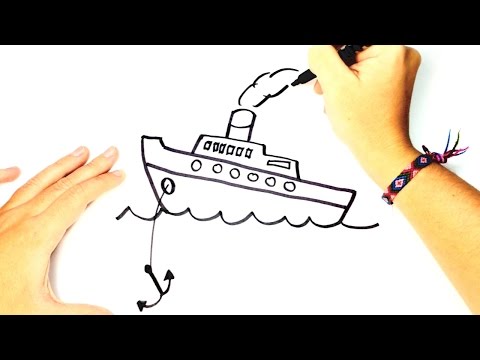 video-linktoworks-How to draw a Boat for Kids | Boat Easy Draw Tutorial ...