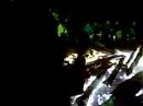 Log walk over fire
