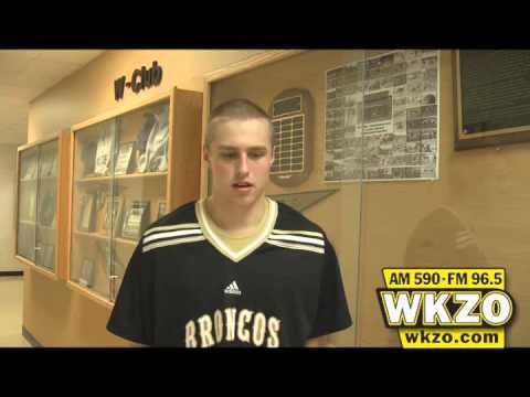 Freshman Guard Jared Klein talks with Carolyn Binder about dropping the first 2 MAC games of the season Freshman Guard Jared Klein talks with Carolyn Binder about dropping the first 2 MAC games of the season