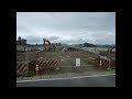 兵庫県豊岡市九日市下町で行われている国道426号豊岡バイパス道路改良工事。施工は西村建設工業株式会社。完成まで時間はまだまだ掛かりそうだ。