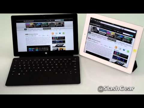 Surface - SlashGear reviews the Surface RT and compares it with the iPad 3.
