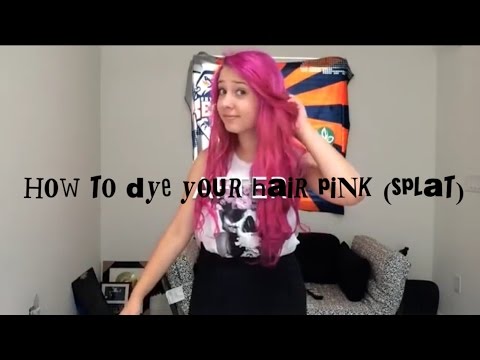 how to dye ends pink