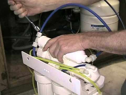 how to drain reverse osmosis tank