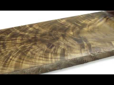 Walnut - American black walnut is always a beautiful wood, and sometimes parts of the logs will yield some additional figure. Curly, burl, crotch, flame, and quilting...
