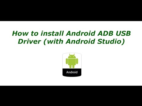 how to download usb driver for android