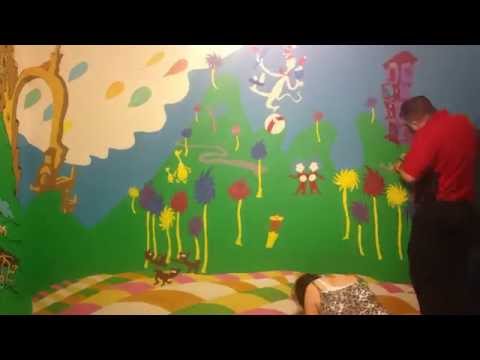 how to paint dr seuss nursery