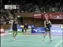 2008 全日本総合バドミントン選手権大会 決勝戦 第二セット 逆転シーン