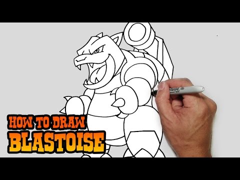 how to draw blastoise