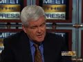 Newt Gingrich on Meet the Press pt. 3