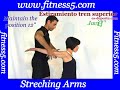 Stretching arms