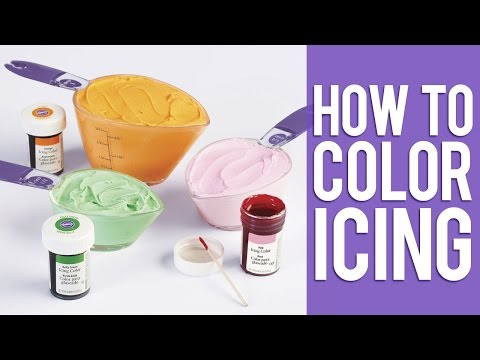 how to dye icing
