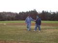 Ed Sajdak throwing the first pitch at Sajdak Field