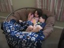 Johnny & Emma playing on the leapster