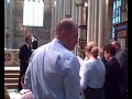 24 august 2008, york minster. the cathedral chamber choir, already in residence for a week, assembles early in the morning to rehearse the eucharist music for the 10:00am service. as they warm their voices to the task ahead, the effects are enhanced by a ray of sunshine bursting through the west window. we end with the minster bells calling the faithful to worship as the choir waits...