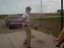Caned